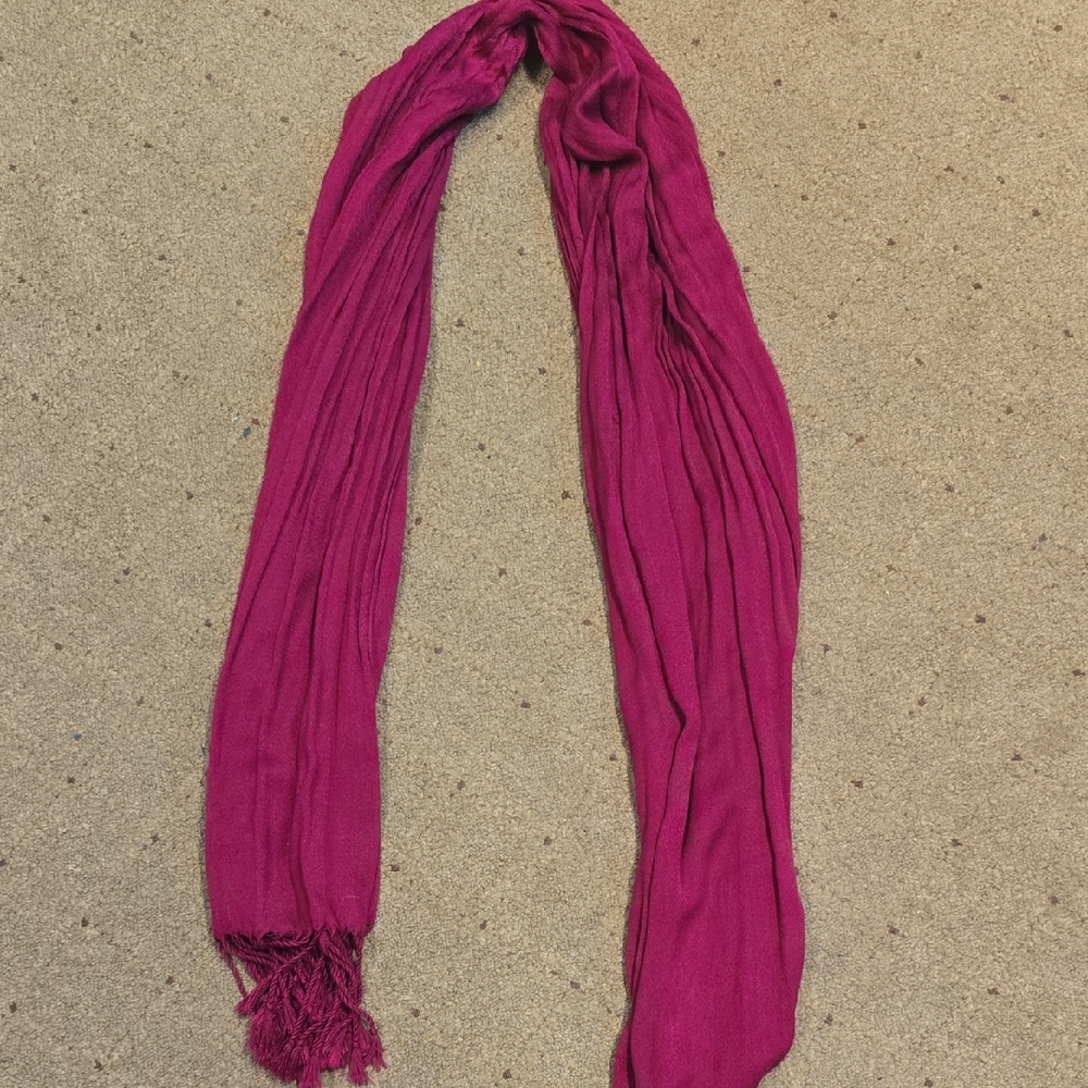 Elegant Wine Scarf